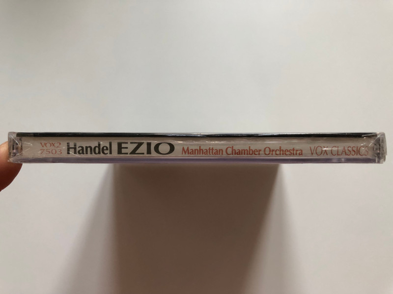 Handel - Ezio (Complete Opera In 3 Acts / D'Anna Fortunato, Julianne Baird, Jennifer Lane, Nathaniel Watson, Frederick Urrey, Raymond Pellerin, Manhattan Chamber Orchestra, Richard Auldon Clark / Vox Classics 2x Audio CD 1995 / VOX2 7503