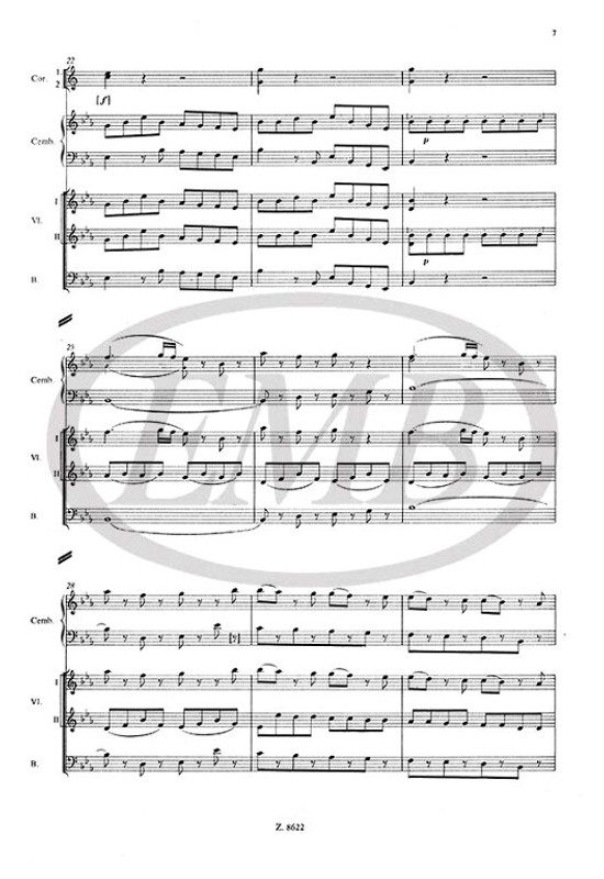 Bach, Johann Christian: Concerto in Mib maggiore per cembalo (pianoforte) e orchestra score / Edited by Fodor Ákos / Editio Musica Budapest Zeneműkiadó / 1980 / Bach, Johann Christian: Concerto Esz-dúr csembalóra (zongorára) és zenekarra partitúra / Közreadta Fodor Ákos