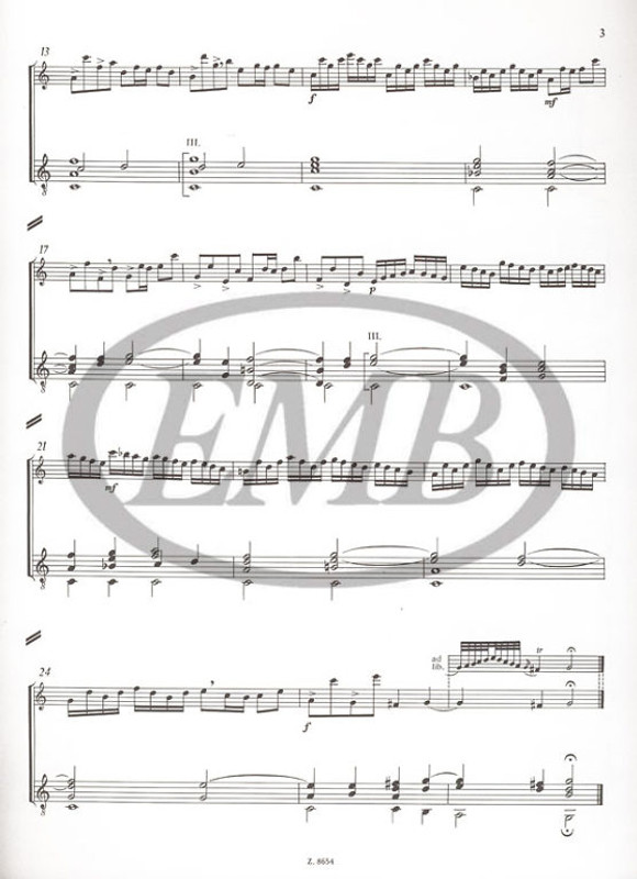 Bach, Johann Sebastian: Sonata in C major BWV 1033 for flute and guitar / Edited by Benkő Dániel / Editio Musica Budapest Zeneműkiadó / 1979 / Bach, Johann Sebastian: Sonate C-dúr BWV 1033 fuvolára és gitárra / Szerkesztette Benkő Dániel Bach, Johann Sebastian: Sonata in C major BWV 1033 for flute and guitar / Edited by Benkő Dániel / Editio Musica Budapest Zeneműkiadó / 1979 / Bach, Johann Sebastian: Sonate C-dúr BWV 1033 fuvolára és gitárra / Szerkesztette Benkő Dániel