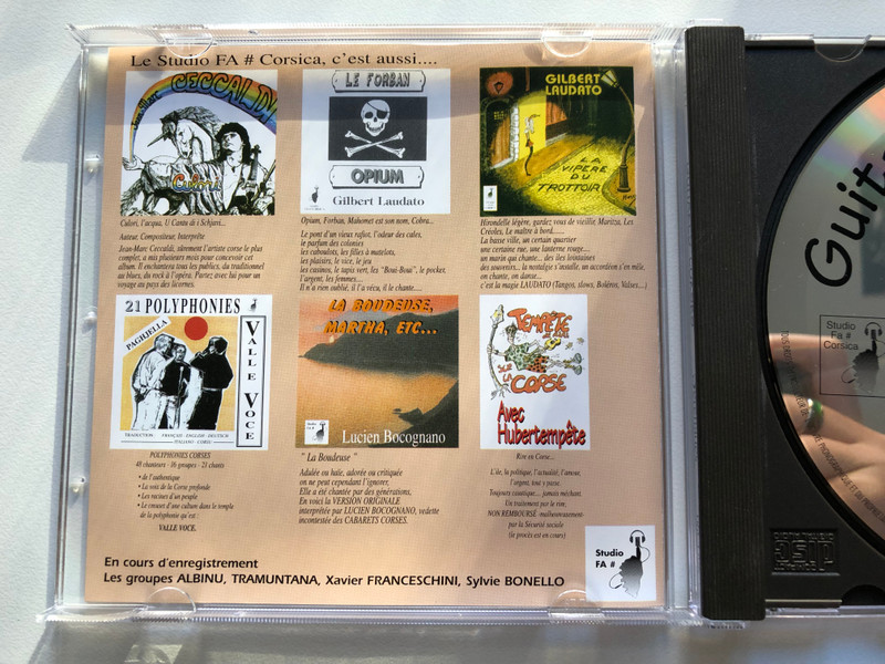 Guitares Corses - Serenades / 15 Grands succes / Solenzara, la Boudeuse, la valse Ajaccienne, etc... / Studio Fa # Corsica Audio CD / 06CD96