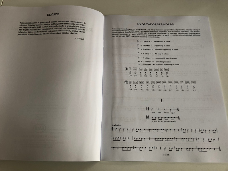 Balázs Oszkár, Zempléni László Rhythm Exercises  (Snare drum tutor)  Editio Musica Budapest Zeneműkiadó  1982  Balázs Oszkár, Zempléni László Ritmusgyakorlatok kezdőknek  (Kisdobiskola) (9790080122532)
