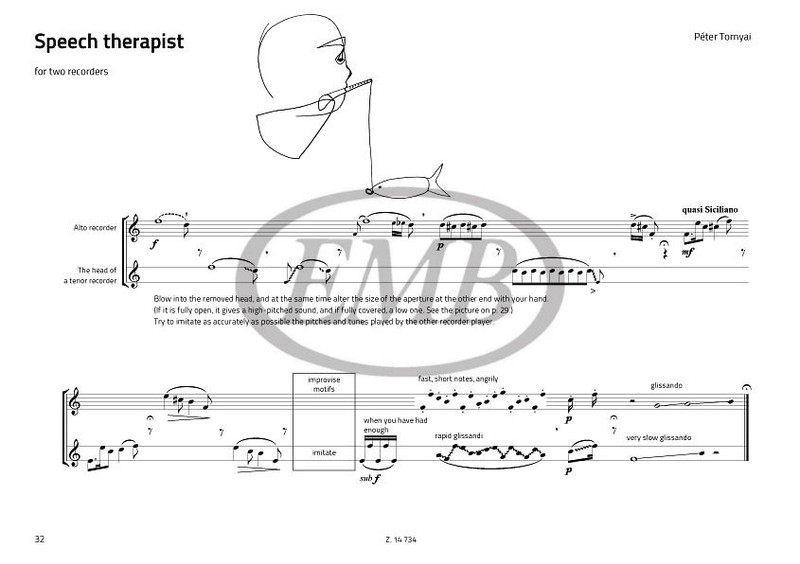 Bali János: Introduction to the avantgarde / for recorder players / Editio Musica Budapest Zeneműkiadó / 2013