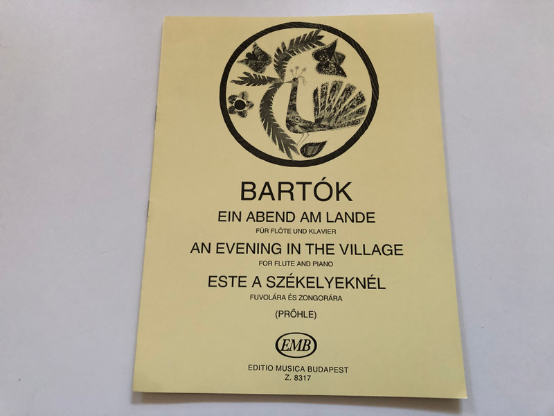 Bartók: Ein Abend am Lande – For Flute and Piano | Classical Sheet Music (9790080083178)