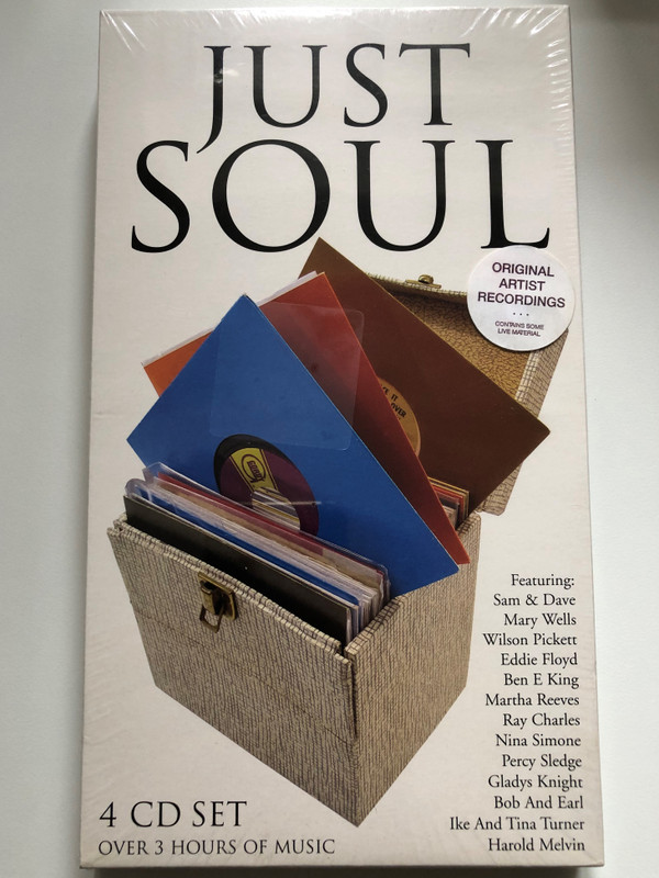 Just Soul / 4 CD Set, Over 3 Hours Of Music / Featuring: Sam & Dave, Mary Wells, Wilson Pickett, Eddie Floyd, Ben E King, Martha Reeves, Ray Charles, Nina Simone, Percy Sledge / Horizon Records 4x Audio CD 2007, Box Set / HZTV468