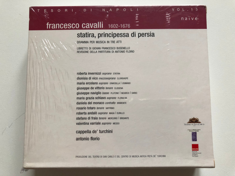 Cavalli - Statira / Cappella De' Turchini,, Antonio Florio / Naïve 2x Audio CD 2003 / OP 30392