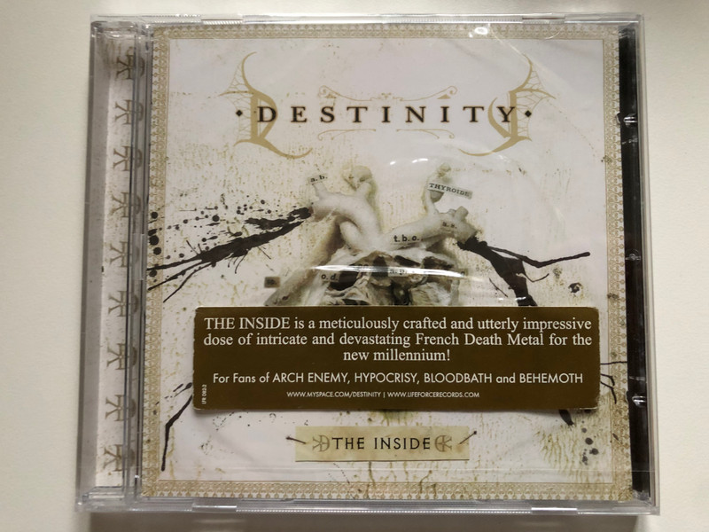 Destinity – The Inside / The Inside is a meticulously crafted and utterly impressive dose of intricate and devastating French Death Metal for the new millennium! / Lifeforce Records Audio CD 2008 / LFR 082-2