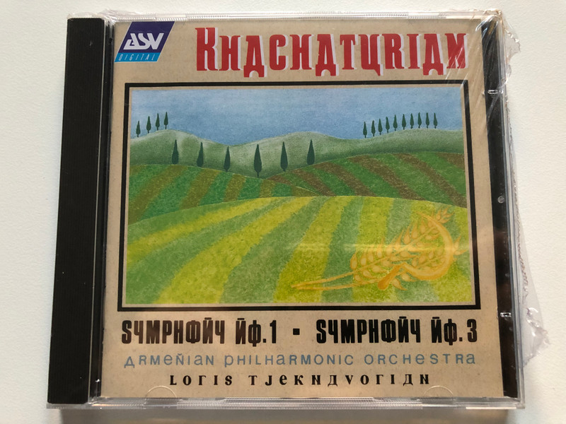 Khachaturian - Symphony No.1; Symphony No.3 / Armenian Philharmonic Orchestra, Loris Tjeknavorian / ASV Digital Audio CD 1993 Stereo / CD DCA 858