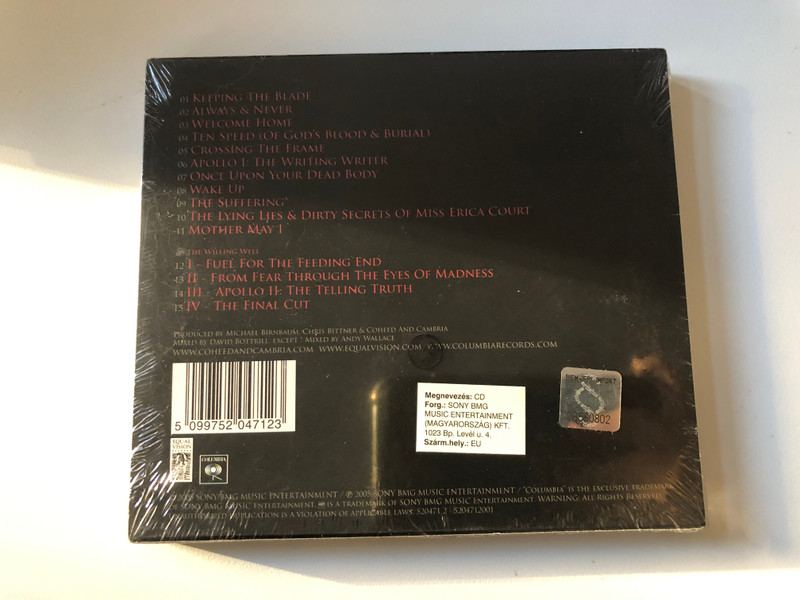 Coheed And Cambria – Good Apollo I'm Burning Star IV; Volume One: From Fear Through The Eyes Of Madness / Columbia Audio CD 2005 / 520471 2