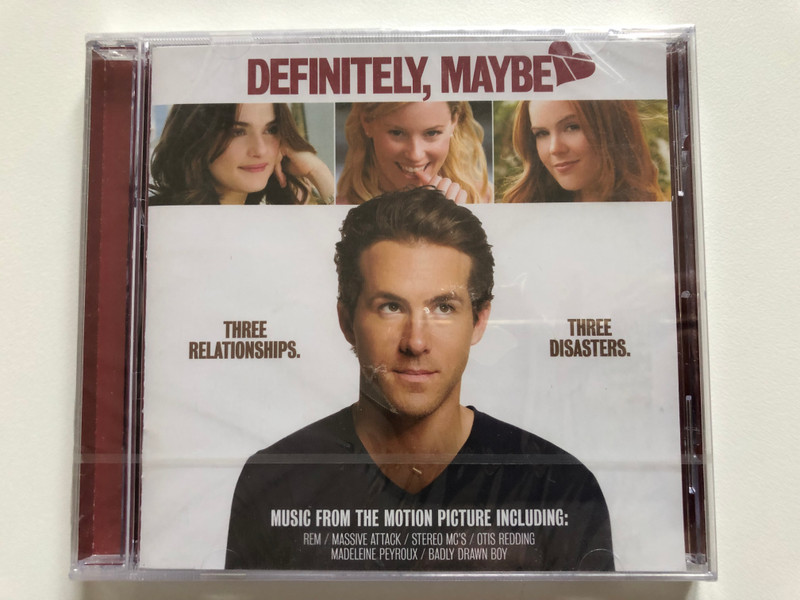 Definitely, Maybe - Music From The Motion Picture Including: R.E.M., Massive Attack, Stereo MC's, Otis Redding, Madeleine Peyroux, Badly Drawn Boy / Three relationships. Three disasters. / EMI Audio CD 2008 / 5099952244728 