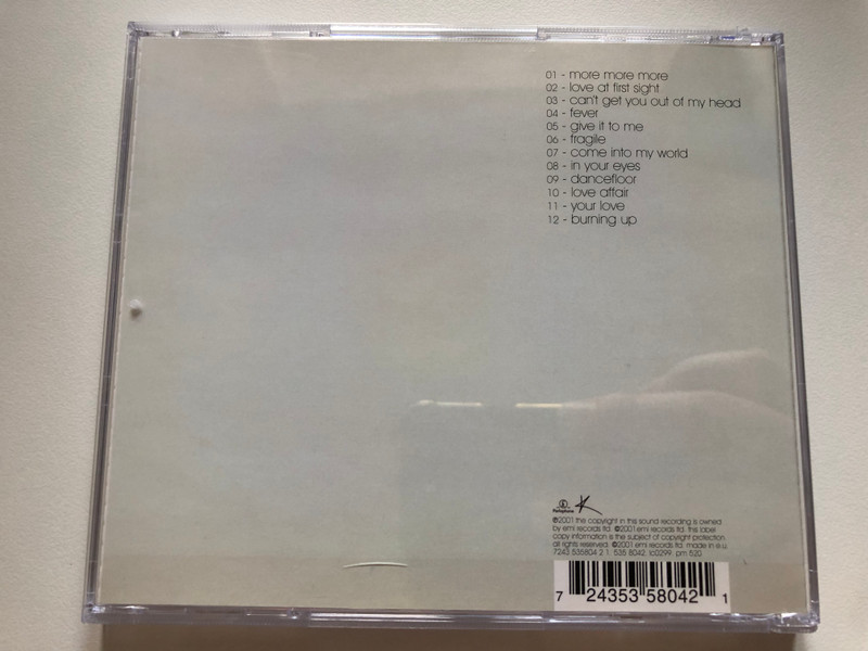 Kylie – Fever / Parlophone Audio CD 2001 / 724353580421