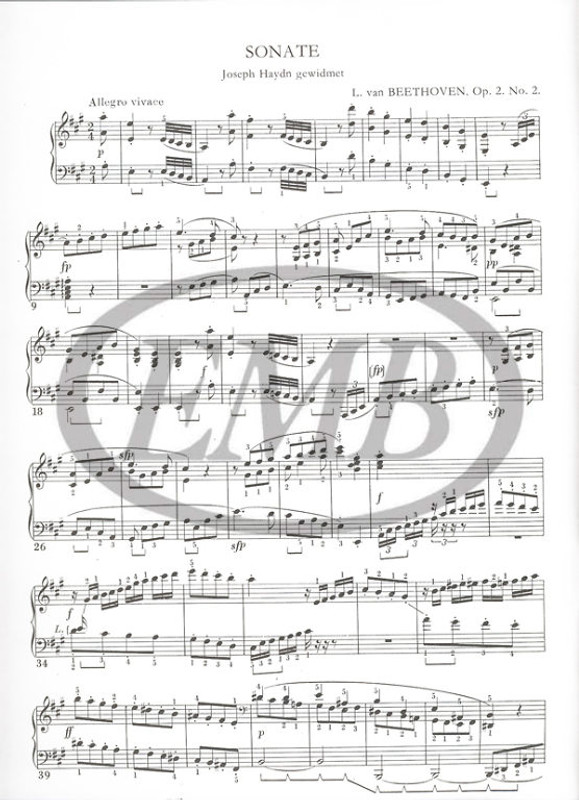 Beethoven, Ludwig van: Sonatas for piano in separate editions (Weiner) / A major op. 2, no. 2. / Edited by Weiner Leó / Editio Musica Budapest Zeneműkiadó / 1977 /  Beethoven, Ludwig van: Zongoraszonáta A-dúr / Különnyomatok a Zongoraszonáták I-III. köteteiből (Weiner) / op. 2, no. 2. / Szerkesztette Weiner Leó Beethoven, Ludwig van: Sonatas for piano in separate editions (Weiner) / A major op. 2, no. 2. / Edited by Weiner Leó / Editio Musica Budapest Zeneműkiadó / 1977 /  Beethoven, Ludwig van: Zongoraszonáta A-dúr / Különnyomatok a Zongoraszonáták I-III. köteteiből (Weiner) / op. 2, no. 2. / Szerkesztette Weiner Leó