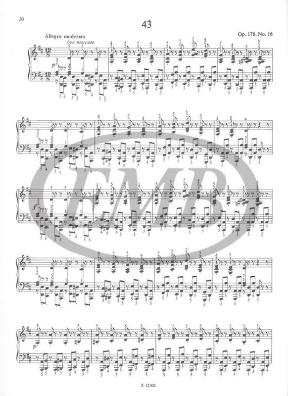 Bertini, Henri: Selected Studies for Piano 2 / Studies for Intermediate and Advanced Level / Edited by Kováts Gábor / Editio Musica Budapest Zeneműkiadó / 1986 / Bertini, Henri: Válogatott etűdök zongorára 2 / Közép- és felsőfokú stúdiumok / Szerkesztette Kováts Gábor 