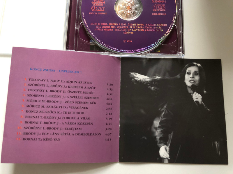 Koncz Zsuzsa – Unplugged / EMI Quint 2x Audio CD 1995 / QUI 906064