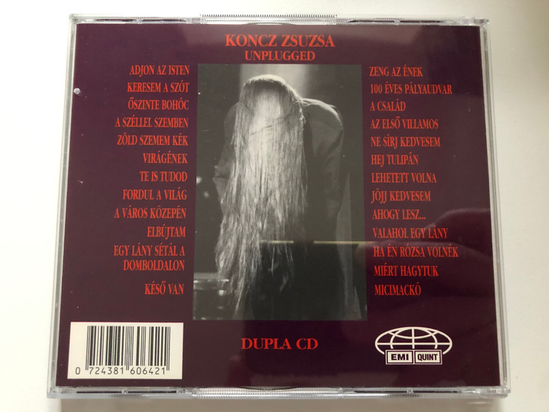 Koncz Zsuzsa – Unplugged / EMI Quint 2x Audio CD 1995 / QUI 906064