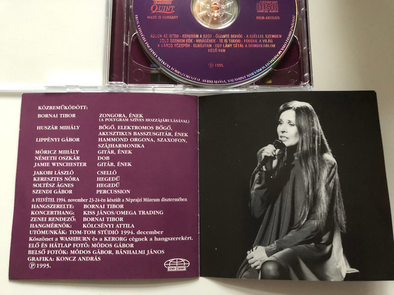 Koncz Zsuzsa – Unplugged / EMI Quint 2x Audio CD 1995 / QUI 906064