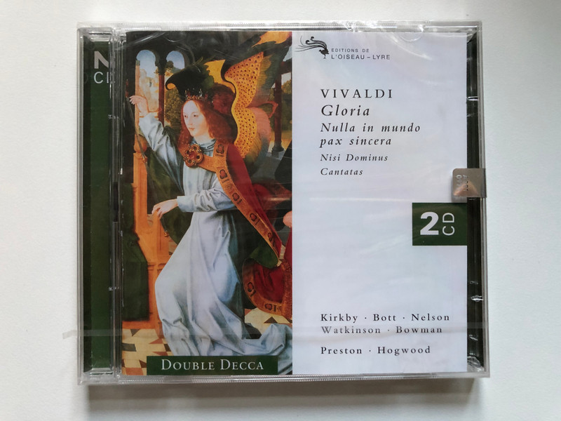 Vivaldi - Gloria; Nulla In Mundo Pax Sincera; Nisi Dominus; Cantatas - E. Kirkby, C. Bott, C. Watkinson, J. Bowman, S. Preston, C. Hogwood / 2 CD Pour Le Prix D'un / L'Oiseau-Lyre 2x Audio CD 1999 Stereo / 455 727-2