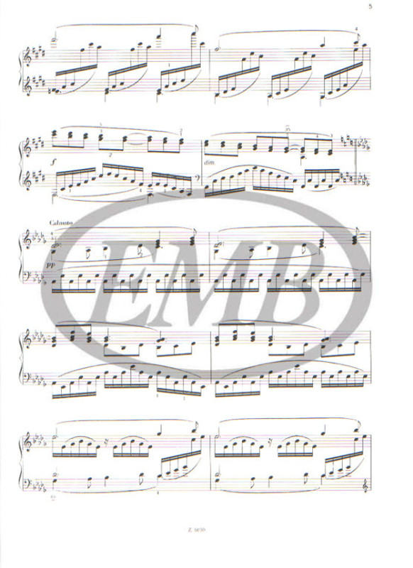Debussy, Claude: Clair de lune / from 'Suite bergamasque' / Edited by Solymos Péter / Editio Musica Budapest Zeneműkiadó / 1969 / Közreadta Solymos Péter