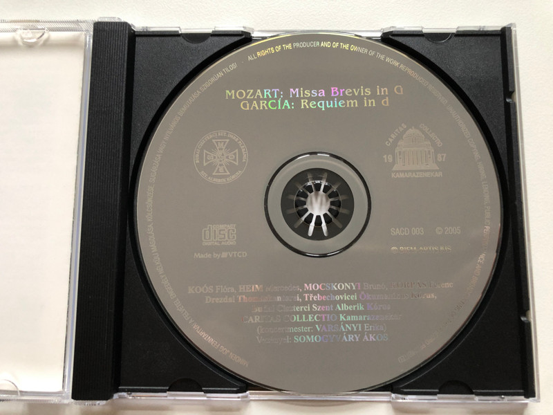 Garcia - Requiem in d - Mozart - Missa Brevis in G / Audio CD 2005 / SACD 003