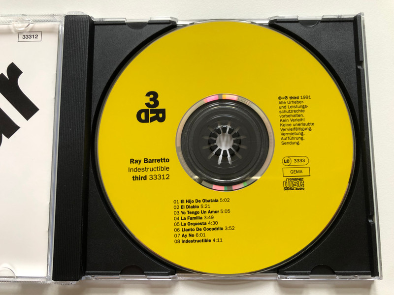 Ray Barretto – Indestructible / Third Audio CD 1991 / 33312