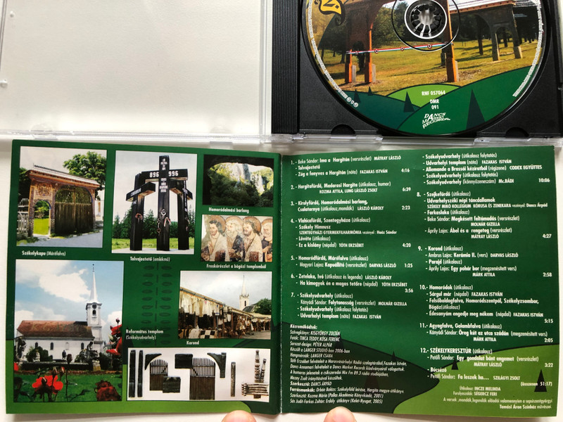 Székelyföldi Hangos Utitárs 2. Udvarhelyszék / Vers, Humor, Mondak, Legendak, Utikalauz, Megzenesitett Versek, Nota, Regizene, Nepdalok, Konnyuzene, Korusmuzsika, Hangszeres Zene / Dancs Market Records Audio CD 2006 / DMR-091