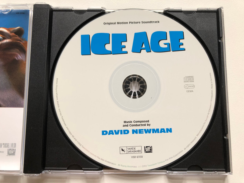 Ice Age (Original Motion Picture Soundtrack) - Music Composed and Conducted by David Newman / Varèse Sarabande Audio CD 2002 / VSD-6358