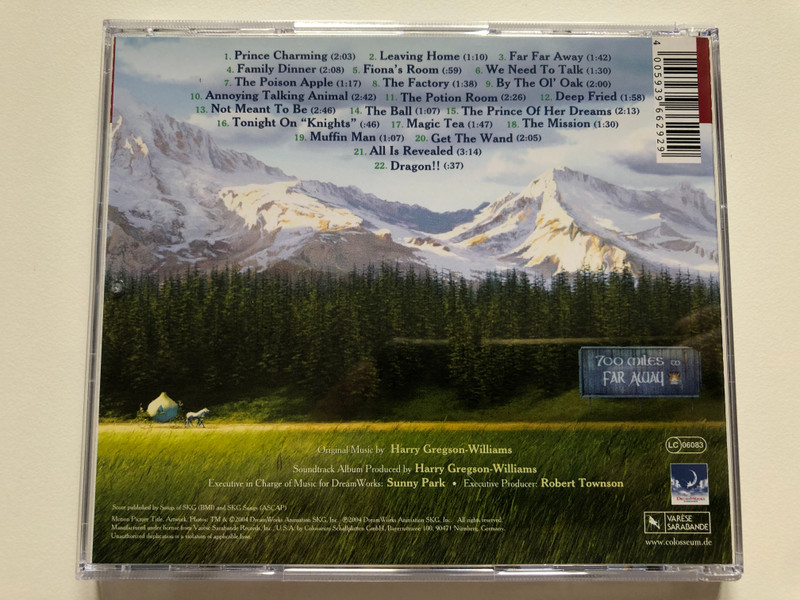 Shrek 2 (Original Motion Picture Score) - Original Music by Harry Gregson-Williams / Varèse Sarabande Audio CD 2004 / VSD-6629