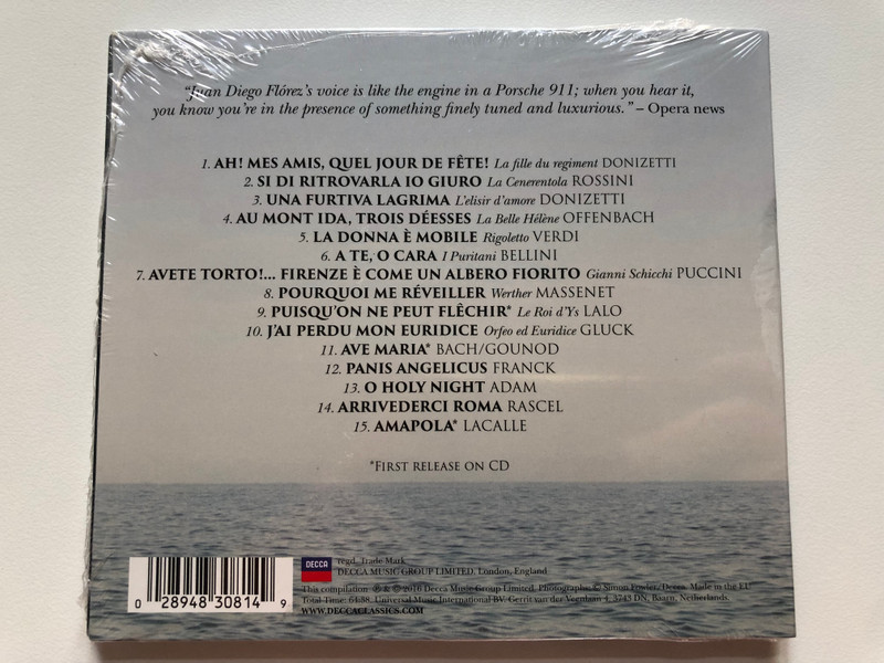 Juan Diego Florez – The Ultimate Collection / Includes arias featured on BBC Last Night of the Proms 2016, Plus 3 exclusive tracks released on CD for the first time / Decca Audio CD 2016 / 4830814