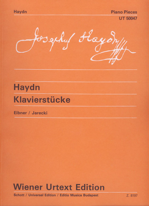 Haydn, Franz Joseph: Klavierstücke / Editio Musica Budapest Zeneműkiadó / 1977