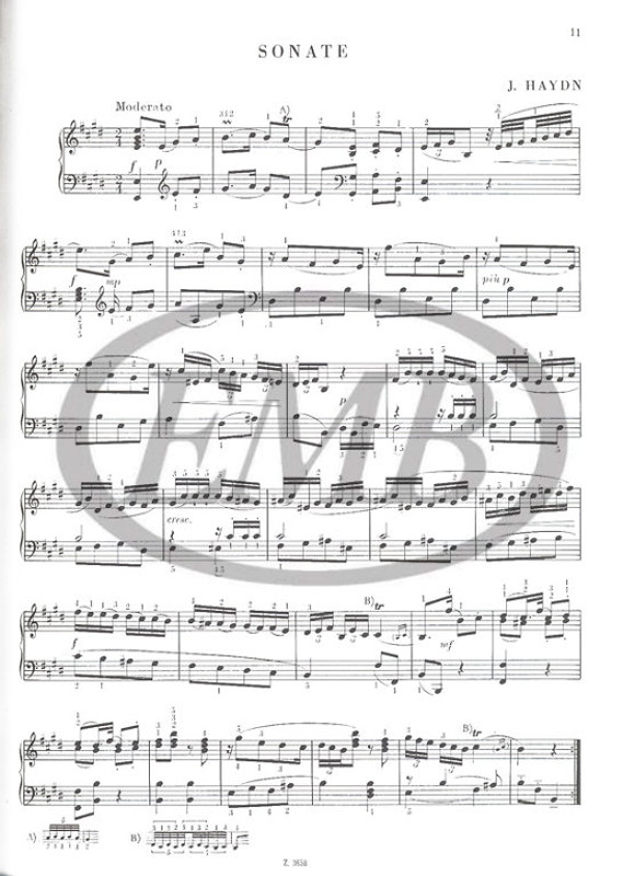Haydn, Franz Joseph: Selected Sonatas for Piano 2 / Edited by Hernádi Lajos / Editio Musica Budapest Zeneműkiadó / 1961 / Haydn, Franz Joseph: Válogatott zongoraszonáták 2 / Szerkesztette Hernádi Lajos