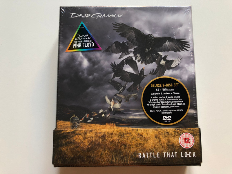 David Gilmour – Rattle That Lock / Deluxe 2-Disc Set - CD + DVD Includes Album in 5.1 mixes + Stereo / 4 video tracks, 4 audio tracks, 2 promo films, 4 documentaries / Columbia Audio CD + DVD Video 2015, Box Set / 88875123272