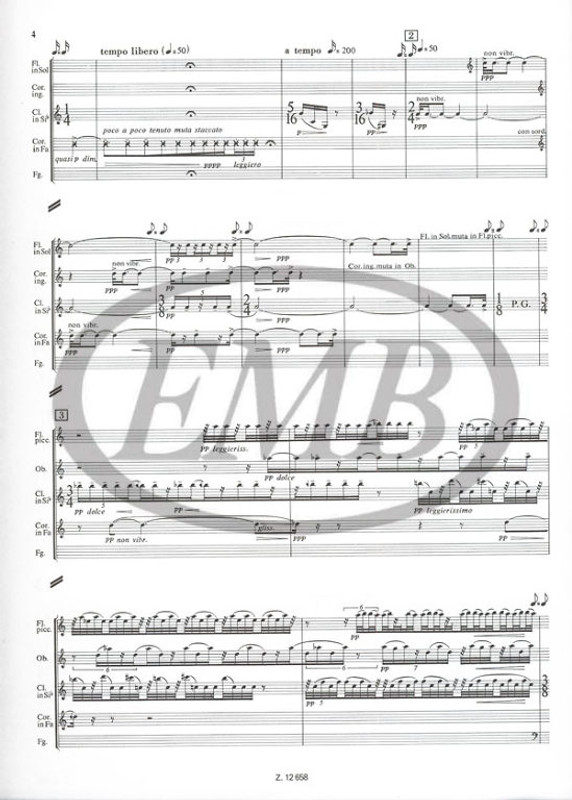 Holscsevnyikov, V.: Quintetto per fiati / score and parts / Editio Musica Budapest Zeneműkiadó / 1984
