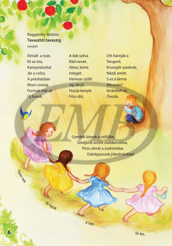 Horváth Istvánné Smid Anna: Csicsergő / Mondókák, versek, dalok óvodásoknak / Editio Musica Budapest Zeneműkiadó / 2009 