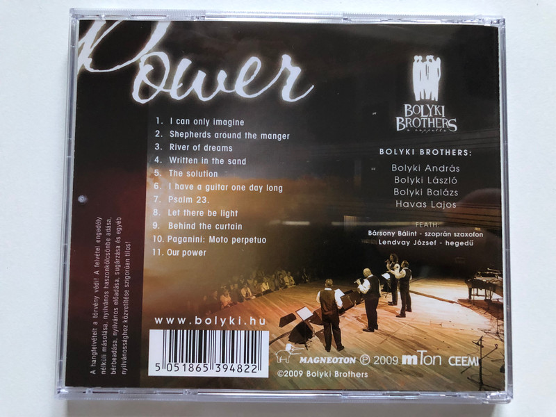Power - Bolyki Brothers - a cappella / Magneoton Audio CD 2009 / 5186-53948-2