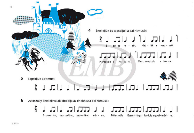 József Andrásné, Szmrecsányi Magda: Preparatory Musical Training / Reading Book / Editio Musica Budapest Zeneműkiadó / 1971 / József Andrásné, Szmrecsányi Magda: Zenei előképző - Olvasókönyv