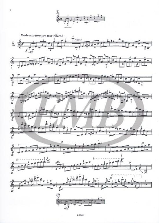 Kreutzer, Rodolphe: 42 Etudes or Caprices / Arranged by Sándor Frigyes / Editio Musica Budapest Zeneműkiadó / 1960 / Kreutzer, Rodolphe: 42 gyakorlat / Átdolgozta Sándor Frigyes