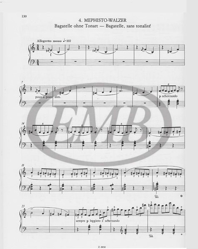 Liszt Ferenc: Dances, Marches and Scherzos II (I/14) / Edited by Sulyok Imre, Mező Imre / Editio Musica Budapest Zeneműkiadó / 1984 / Közreadta Sulyok Imre, Mező Imre 