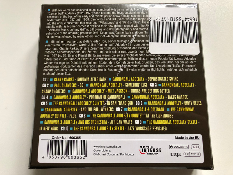 Cannonball Adderley – Milestones Of A Legend / Documents 10x Audio CD, Box Set / 600365