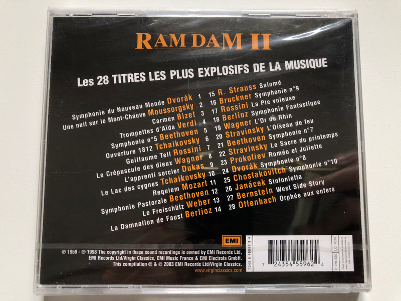Ram Dam II, Les 28 Titres Les Plus Explosifs De La Musique  EMI Music France Audio CD 2003