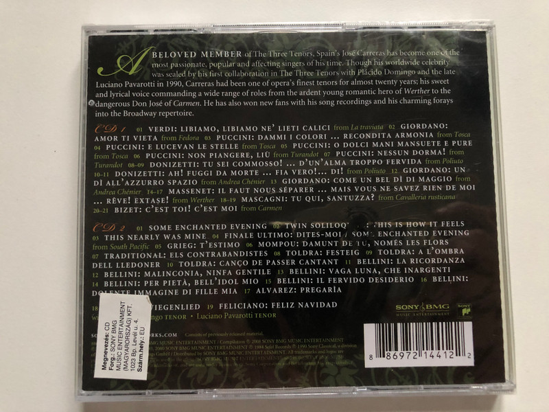 The Essential - José Carreras / Sony BMG Music Entertainment 2x Audio CD 2008 / 88697214412