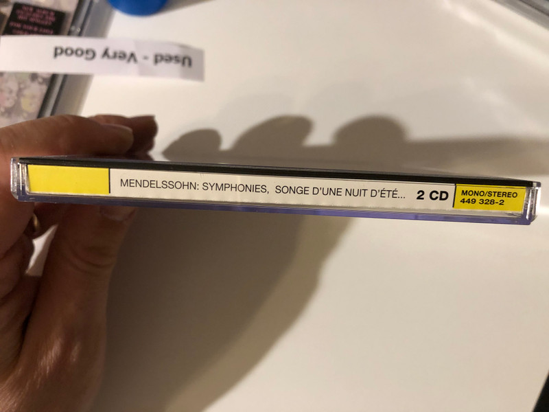 Mendelssohn - Symphonies Nos. 3 "Écossaise", 4 "Italienne" & 5 "Réformation" Songe D'Une Nuit D'Été - Ouvertures / F. Fricsay, H. Von Karajan, F. Leitner, L. Maazel / Deutsche Grammophon 2x Audio CD 1995 Mono, Stereo / 449 328-2