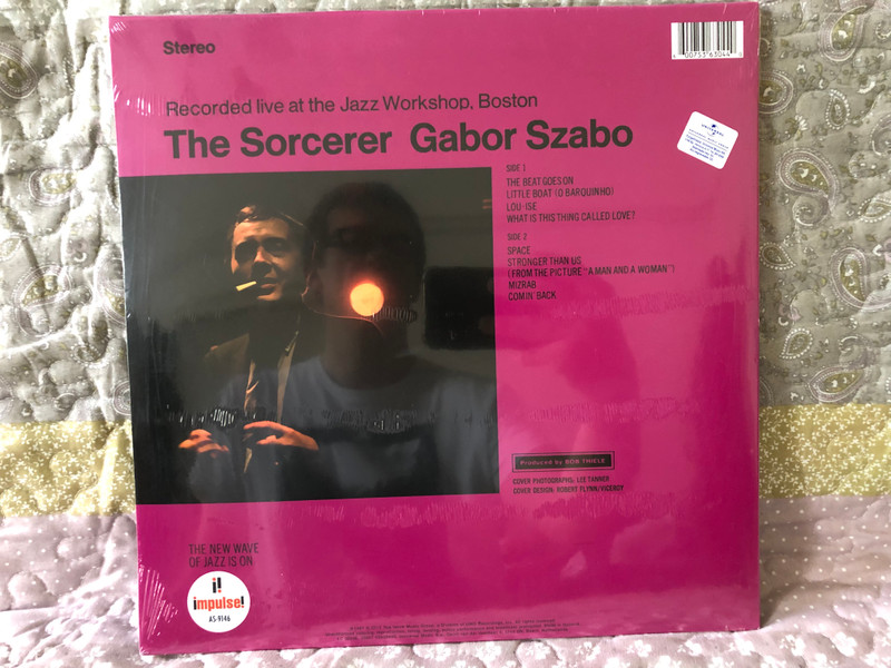 Gabor Szabo – The Sorcerer / Recorded live at the Jazz Workshop, Boston / Back To Black / Includes A Voucher To Download Mp3 Version Of The Album / 180 Gram Heavyweight Vinyl / Impulse! LP 2015 Stereo / 06007 53630440