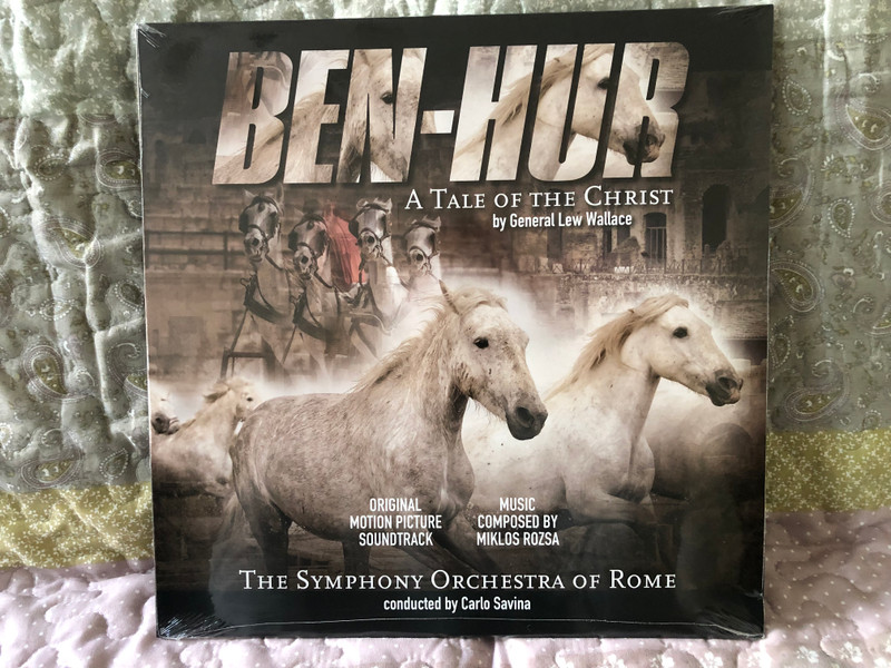 Ben-Hur - A Tale Of The Christ - By General Lew Wallace (Original Motion Picture Soundtrack) / Music Composed By Miklos Rozsa / The Symphony Orchestra Of Rome, Conducted by Carlo Savina / Vinyl Passion LP 2016 / VP 80086 