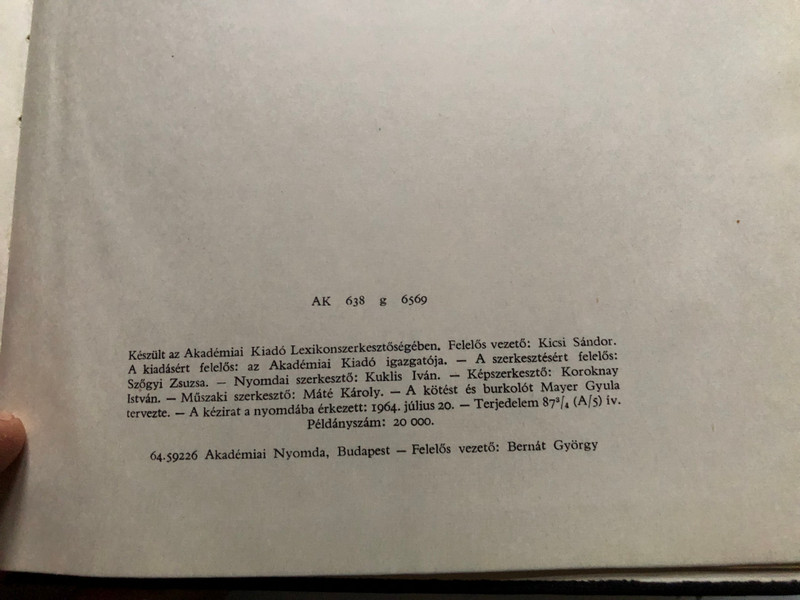 Film kislexikon by Ábel Péter / Akadémiai Kiadó 1964 / Hardcover / Hungarian encyclopedia of Classic Films (Filmkislexikon )