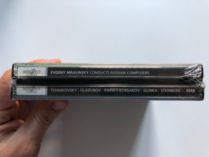 Evgeny Mravinsky - Conducts Russian Composers Tchaikovsky, Glazunov, Rimsky-Korsakov, Glinka, Steinberg / The Russian Archives / Brilliant Classics 3x Audio CD 2012 / 9268