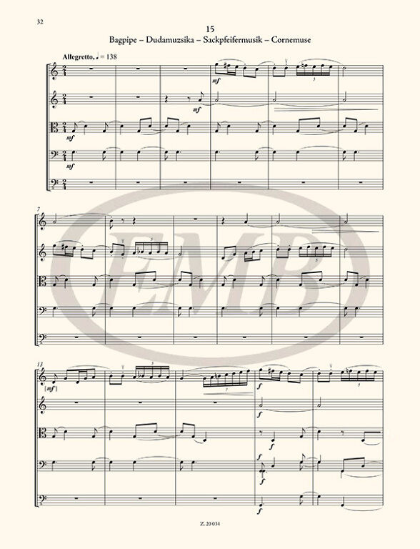 The Microcosm of String Ensemble Music 4 / based on Béla Bartók's Mikrokosmos for string orchestra / Sheet music and download code / Author: Bartók Béla / Selected and transcribed by Soós András / Editio Musica Budapest Zeneműkiadó / 2022 / A vonós kamarazene mikrokozmosza 4