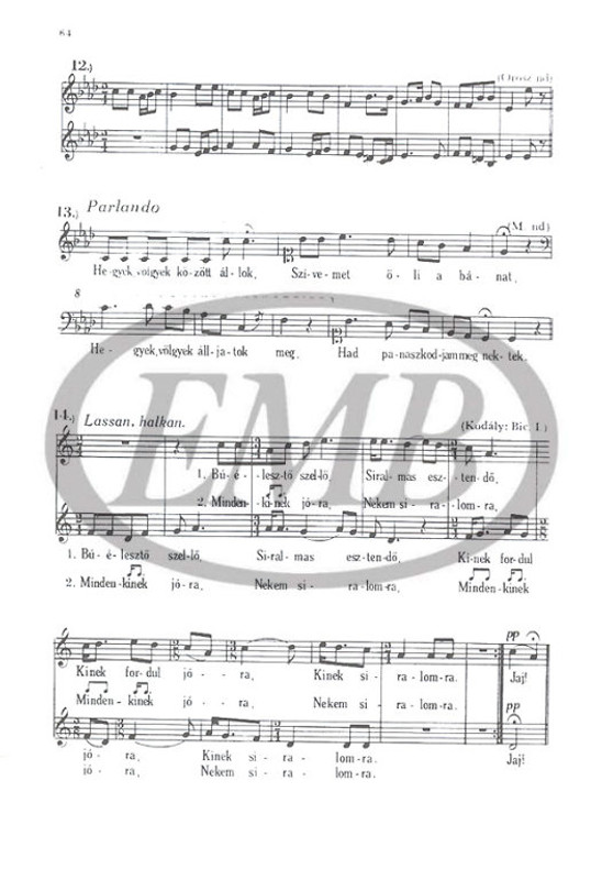 Szőnyi Erzsébet: A zenei írás-olvasás gyakorló füzetei 4 / Editio Musica Budapest Zeneműkiadó / 1956 