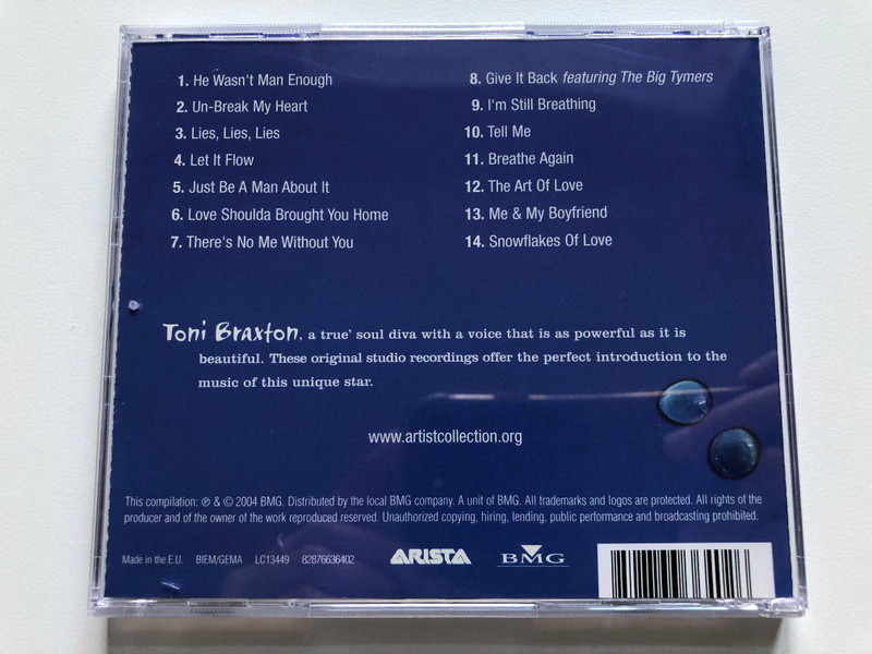 Toni Braxton – Artist Collection / BMG Audio CD 2004 / 82876636402