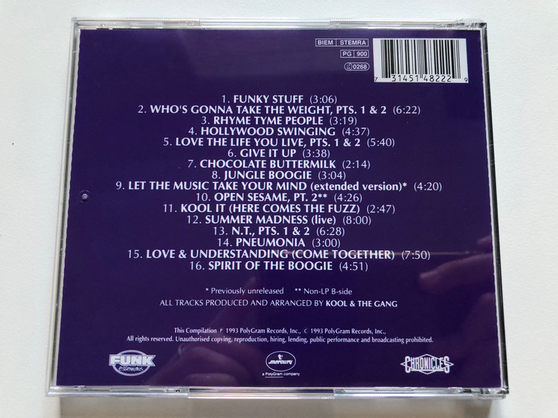 The Best Of Kool And The Gang (1969 - 1976) / Funk Essentials / Mercury Audio CD 1993 / 514 822-2