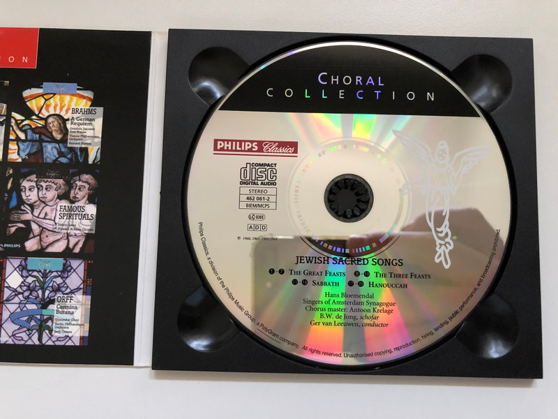 Jewish Sacred Songs - Hans Bloemendal, Amsterdam Synagogue / Choral Collection / Philips Classics Audio CD 1997 Stereo / 462 061-2