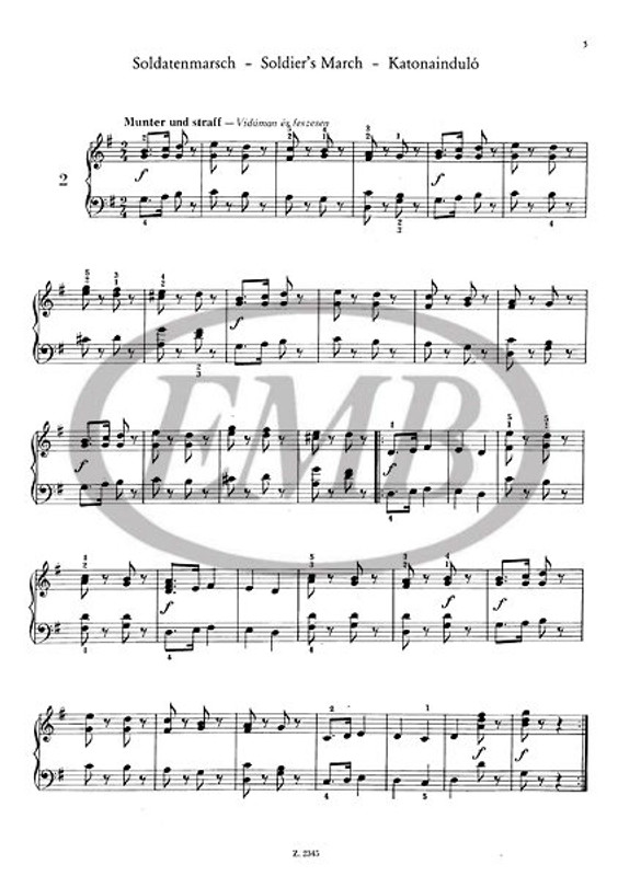 Schumann, Robert: Album for the Youth for piano / Edited by Solymos Péter / Editio Musica Budapest Zeneműkiadó / 1959 / Schumann, Robert: Ifjúsági album zongorára / Közreadta Solymos Péter